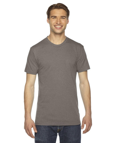 American Apparel Unisex Triblend Short Sleeve Track T-Shirt TR401W | Tri Coffee - Front