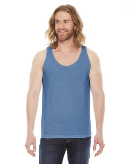 American Apparel Unisex Triblend Tank TR408W | Athletic Blue - Front