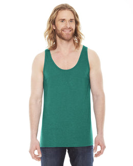 American Apparel Unisex Triblend Tank TR408W | Tri Evergreen - Front