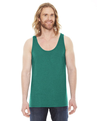 American Apparel Unisex Triblend Tank TR408W | Tri Evergreen - Front
