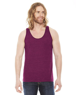 American Apparel Unisex Triblend Tank TR408W | Tri Cranberry - Front