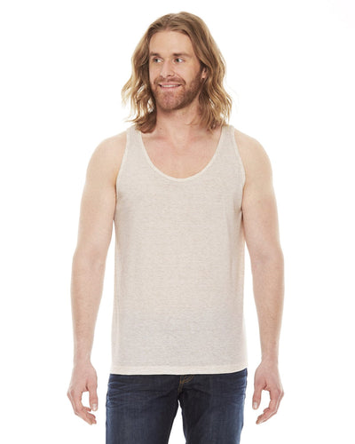 American Apparel Unisex Triblend Tank TR408W | Tri Oatmeal - Front