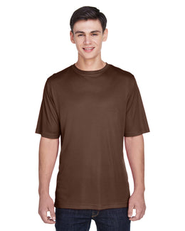 Team 365 Mens Zone Performance T-Shirt TT11 | Sport Dark Brown - Front