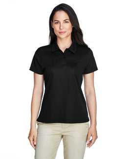 Team 365 Ladies Command Snag Protection Polo TT21W | Black - Front