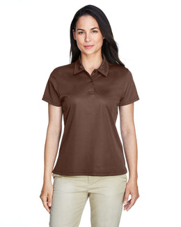Team 365 Ladies Command Snag Protection Polo TT21W | Sprt Dark Brown - Front