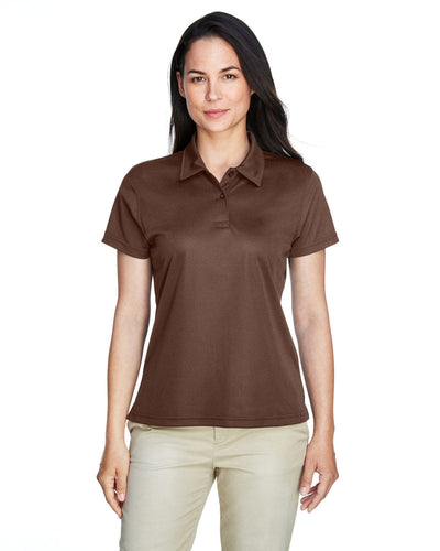 Team 365 Ladies Command Snag Protection Polo TT21W | Sprt Dark Brown - Front