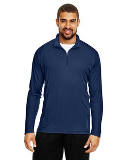 Team 365 Mens Zone Performance Quarter-Zip TT31 | Sport Dark Navy - Front