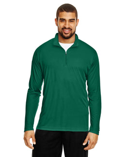 Team 365 Mens Zone Performance Quarter-Zip TT31 | Sport Forest - Front