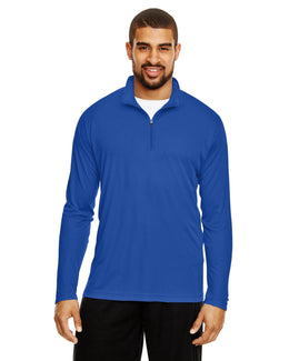 Team 365 Mens Zone Performance Quarter-Zip TT31 | Sport Royal - Front