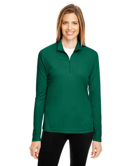 Team 365 Ladies Zone Performance Quarter-Zip TT31W | Sport Forest - Front