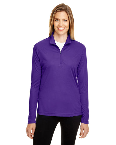 Team 365 Ladies Zone Performance Quarter-Zip TT31W | Sport Purple - Front