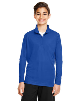 Team 365 Youth Zone Performance Quarter-Zip TT31Y | Sport Royal - Front