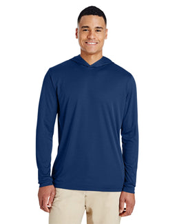 Team 365 Mens Zone Performance Hoodie TT41 | Sport Dark Navy - Front