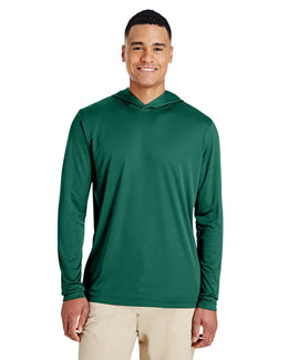 Team 365 Mens Zone Performance Hoodie TT41 | Sport Forest - Front