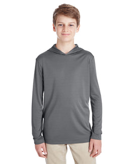 Team 365 Youth Zone Performance Hoodie TT41Y | Sport Graphite - Front