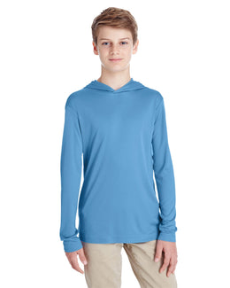 Team 365 Youth Zone Performance Hoodie TT41Y | Sport Light Blue - Front