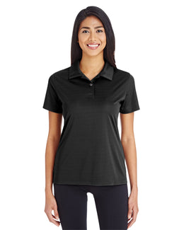 Team 365 Ladies Zone Performance Polo TT51W | Black - Front