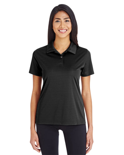 Team 365 Ladies Zone Performance Polo TT51W | Black - Front