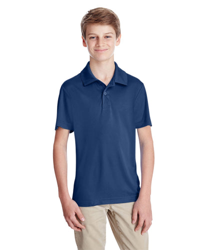 Team 365 Youth Zone Performance Polo TT51Y | Sport Dark Navy - Front