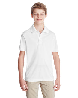 Team 365 Youth Zone Performance Polo TT51Y | White - Front