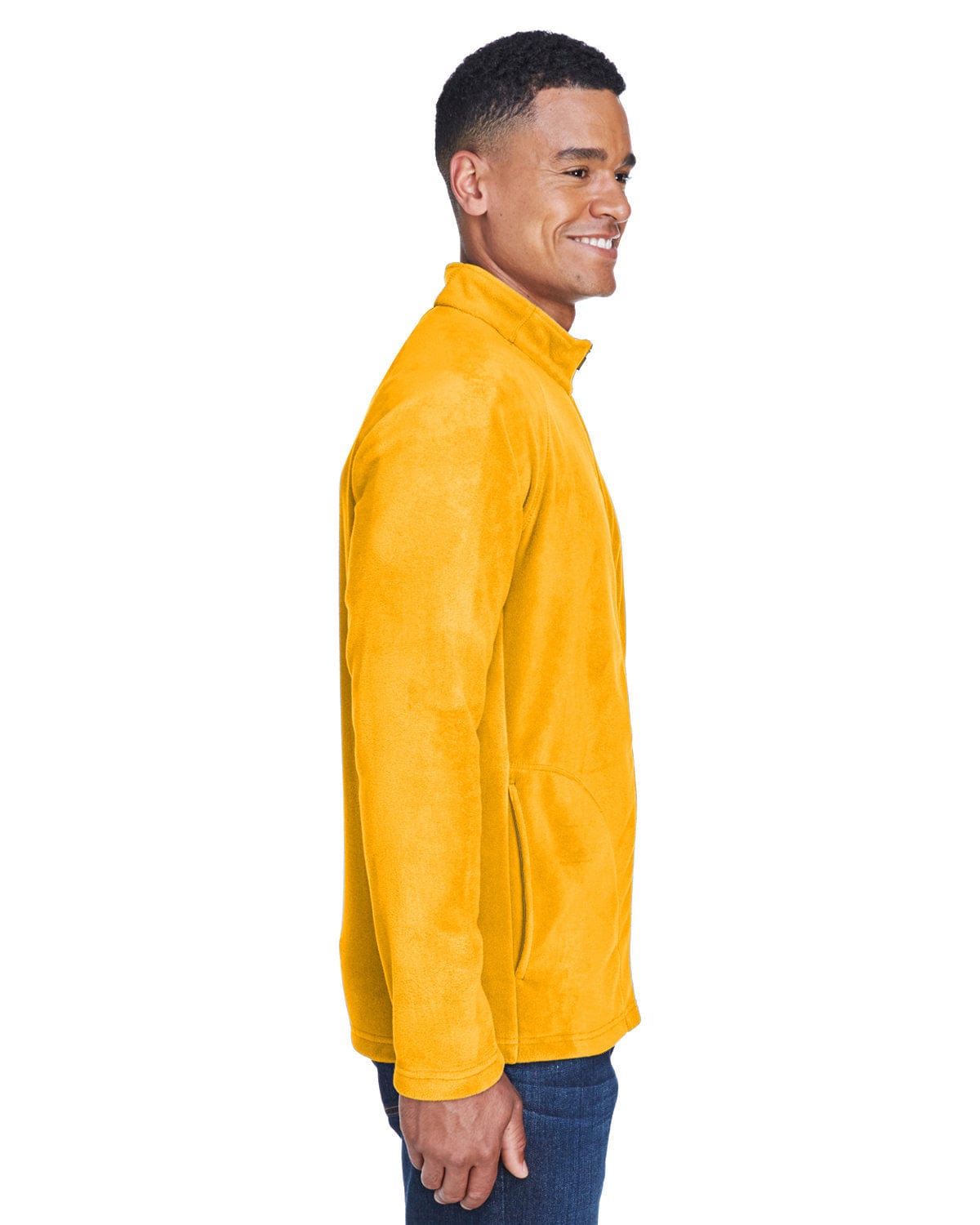 Team 365 TT90 Men's Campus Microfleece Jacket - Anti-Pill Finish With Side Pockets
