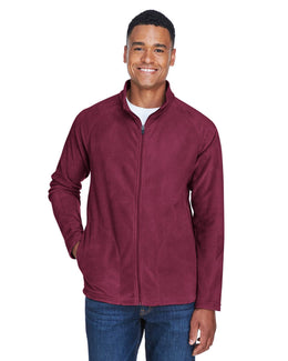 Team 365 Mens Campus Microfleece Jacket TT90 | Sport Maroon - Front
