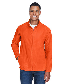 Team 365 Mens Campus Microfleece Jacket TT90 | Sport Orange - Front