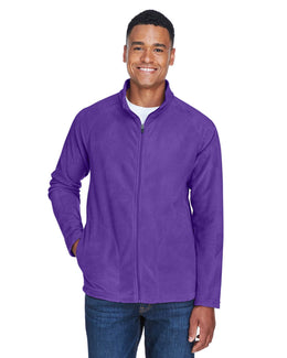 Team 365 Mens Campus Microfleece Jacket TT90 | Sport Purple - Front