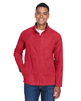 Team 365 Mens Campus Microfleece Jacket TT90 | Sport Red - Front