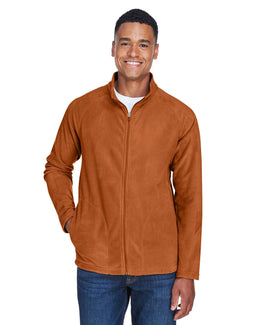 Team 365 Mens Campus Microfleece Jacket TT90 | Sport Bnrt Ornge - Front