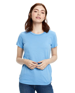 US Blanks Ladies Made in USA Short Sleeve Crew T-Shirt US100 | Big Blue - Front