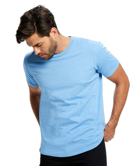 US Blanks Mens Made in USA Short Sleeve Crew T-Shirt US2000 | Big Blue - Front