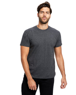 US Blanks Mens Made in USA Short Sleeve Crew T-Shirt US2000 | Heather Charcoal - Front